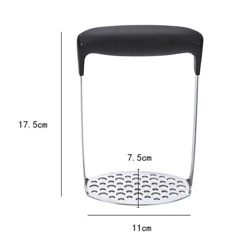 

Stainless Steel Potato Mashers Hand-held Sweet Potato Pumpkin Juice Pressure Mud Gadget Household Kitchen Fruit Vegetable Tools