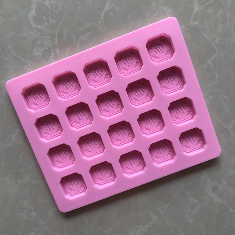 

20 Even Traditional Decorative Pattern Silicone Chocolate Mold Ice Grid Mold XG678