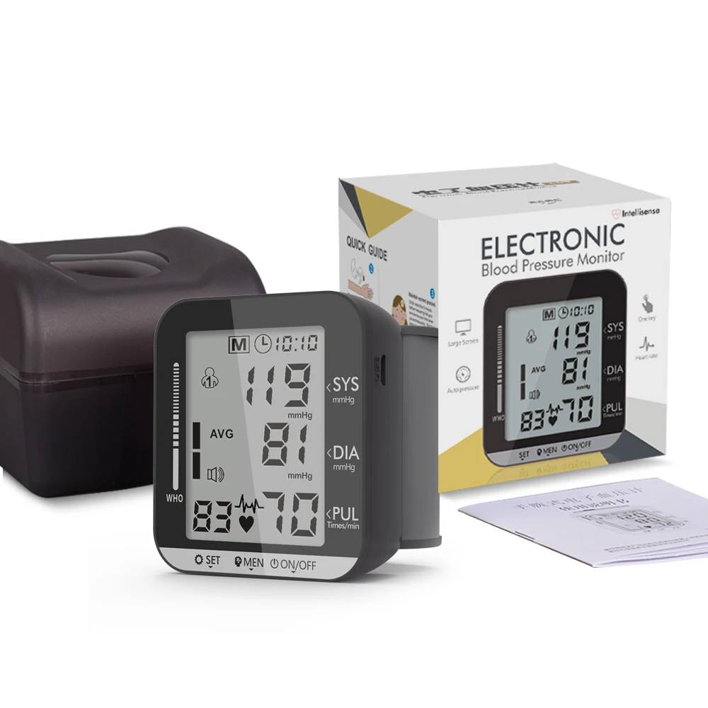 

GIZZO Home Medical Automatic Smart Wrist Type Electronic Blood Pressure Monitor Medical Equipment Voice Blood Pressure Meter