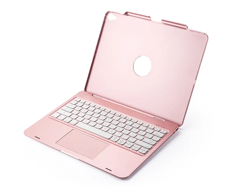Witsp@ d мышь сенсорная bluetooth клавиатура для iPad 10,", Премиум Пластиковый Чехол, 7 цветов с подсветкой, интеллектуальное включение/выключение