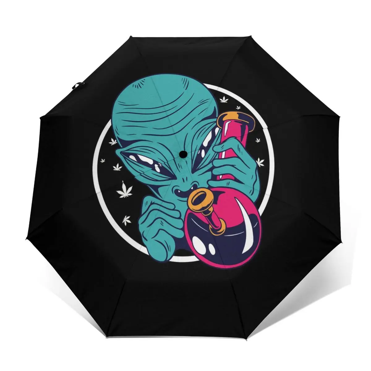 

Alien Umbrella Beautiful Reinforced Umbrella Art Backpack Wind Proof Auto Umbrella