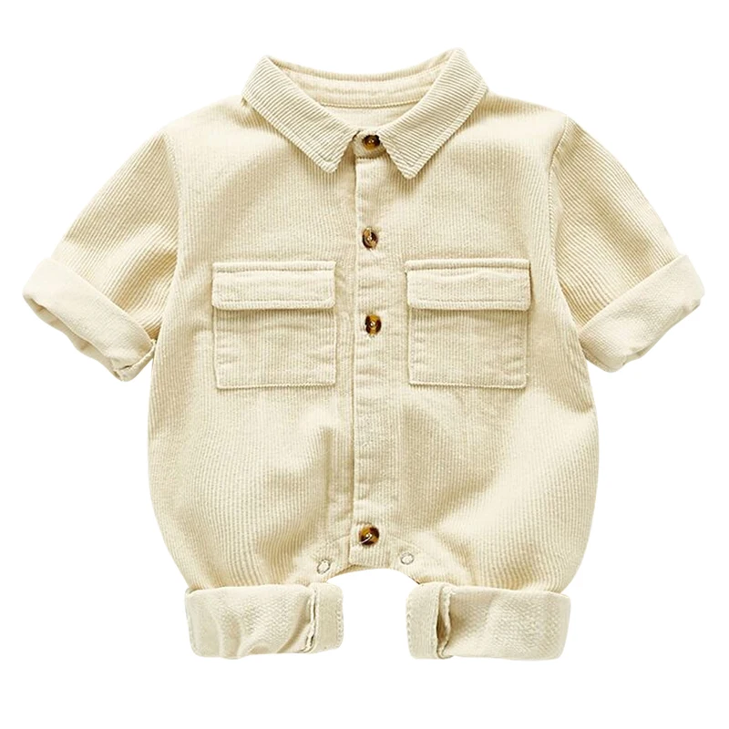 

LZH Newborn Romper 2022 Autumn Winter Children's Clothes Tooling Long Sleeve Romper Casual Baby Boys Romper Kids Corduroy Romper