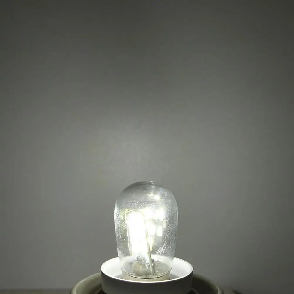 220v Led холодильник светильник с кнопком лампы E12 Маленький Винт 50000h теплый белый и