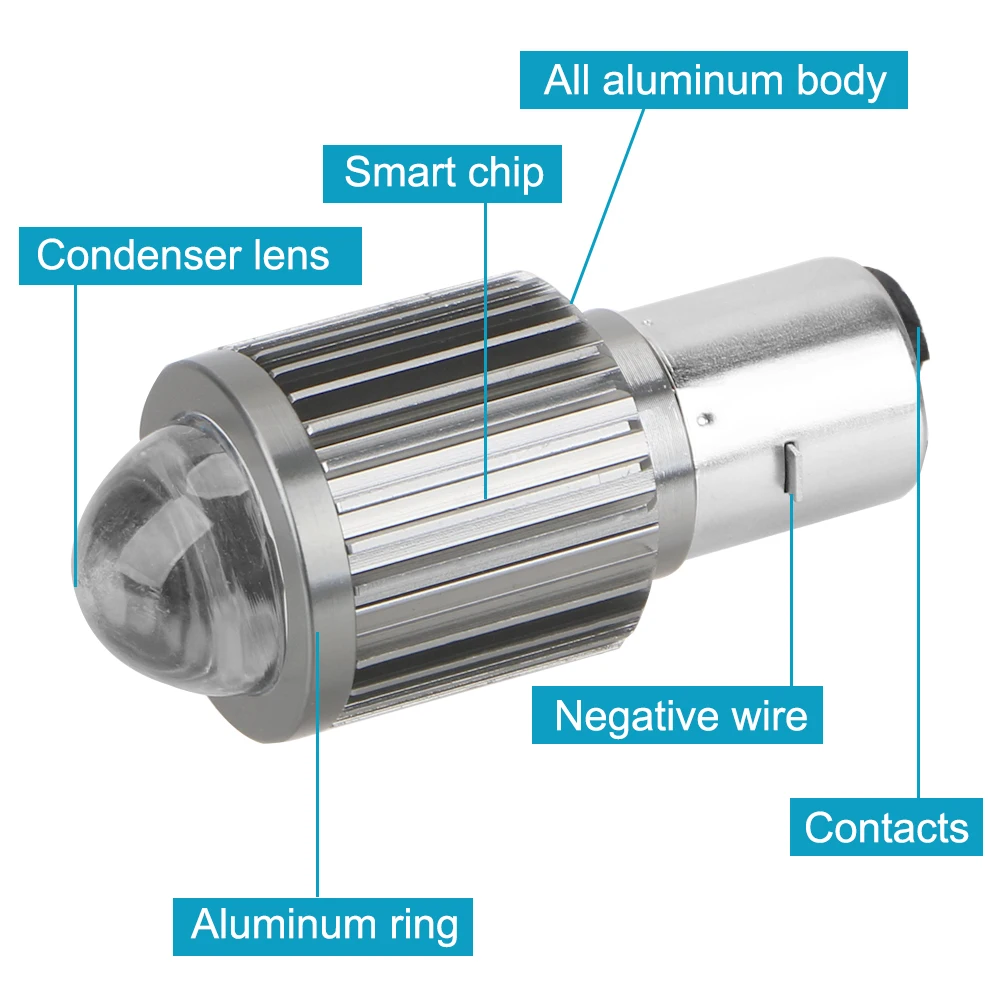 Лампа для мотоцикла LEEPEE светодиодная фара противотуманные фары CSP H4 BA20D с белым и