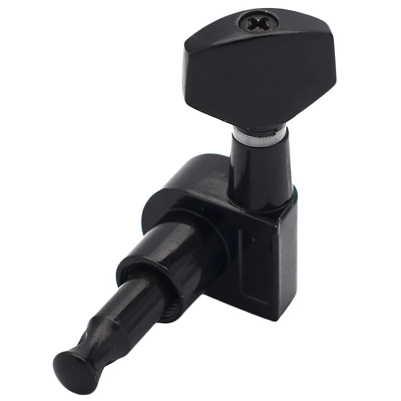 Guitar Sealed Small Peg Tuning Pegs Tuners Machine Heads For Acoustic Electric Parts( Black 3R3L) | Спорт и развлечения