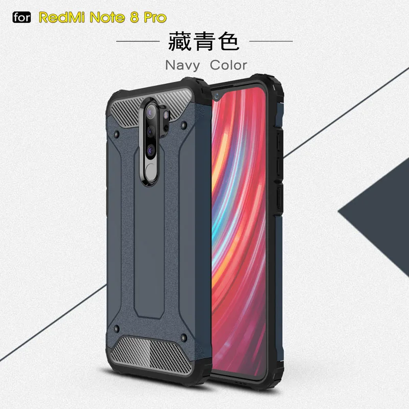 Гибридный защитный чехол для Xiao mi Red mi Note 8 Pro, чехол для телефона Xio mi Xao mi Red mi Note8 7 6 Pro 8Pro Note8Pro, противоударный чехол s