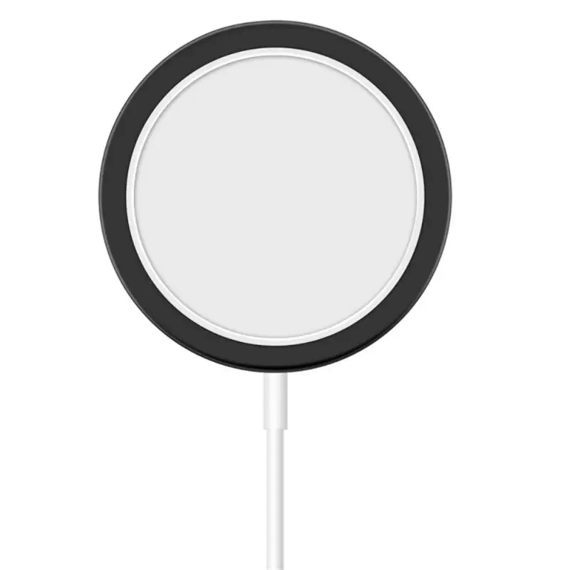 

1PC Charger Protective Case Wireless Charger Protective Sleeve Silicone Case Magnetic Charger Protective Shell For iPhone 12