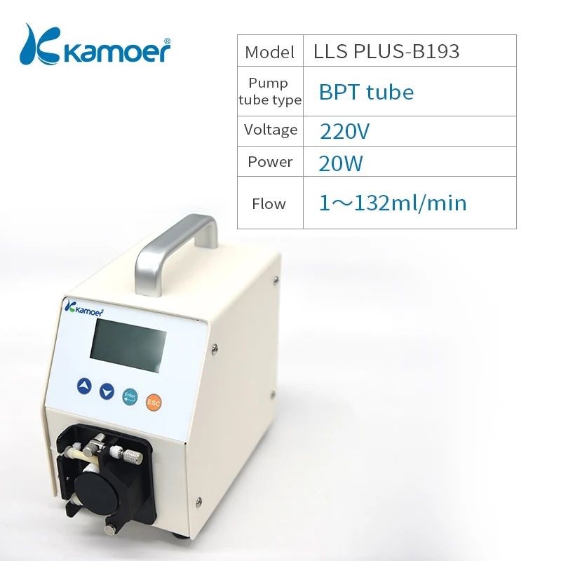LLS PLUS-B193 Kamoer LLS Plus 110 V/220 V Перистальтический дозирующий насос с шаговым двигателем, используемым для передачи лабораторная жидкость - Напряжение: LLS PLUS-B193