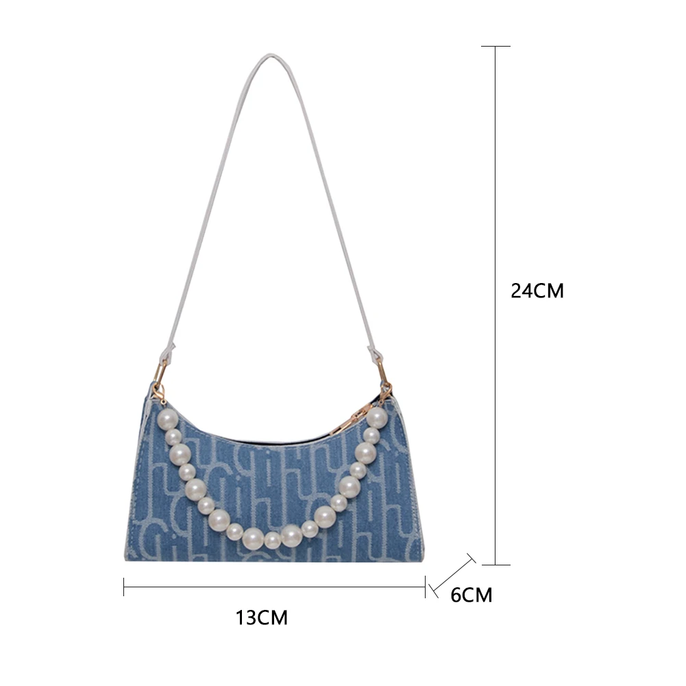 

Fashion 2020 Printed Women Handbag Totes Pearl PU Leather Portable Lady Shoulder Casual Underarm Bags Bolsos Mujer