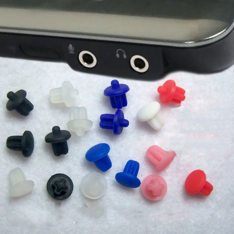 

2-20Pcs 3.5mm Silicone Rubber Earphone Jack Anti Dust Plugs Audio Interface Laptop Computer Dustproof Cover Mixcolor
