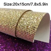 2015cm glitter synthetic leather colorful fabric sheets sequin handmade sew craft bag shoes materials diy hair bow accessories