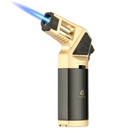 galiner big gas torch cigar lighter 1 jet blue fire locker refillable butane lighters smoking tool with cigar punch