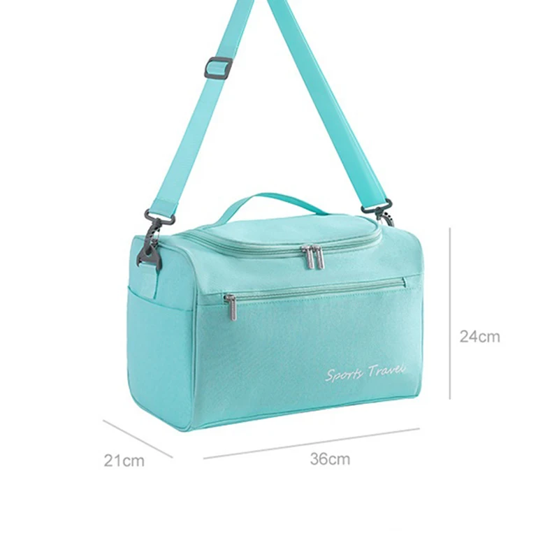 

Cationic Large Capacity Waterproof Short Trip Travel Bag Wet and Dry Separation Luggage Blue