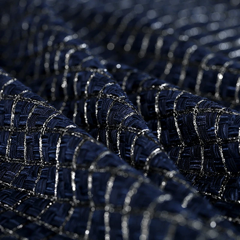 19 Весна и осень трикотажная твидовая ткань для женщин пальто 148 см Широкий