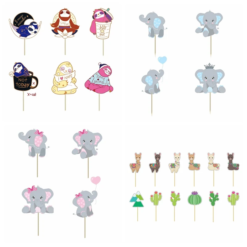 24 шт. серия с персонажами из мультфильмов о животных любящее сердце Детские слон