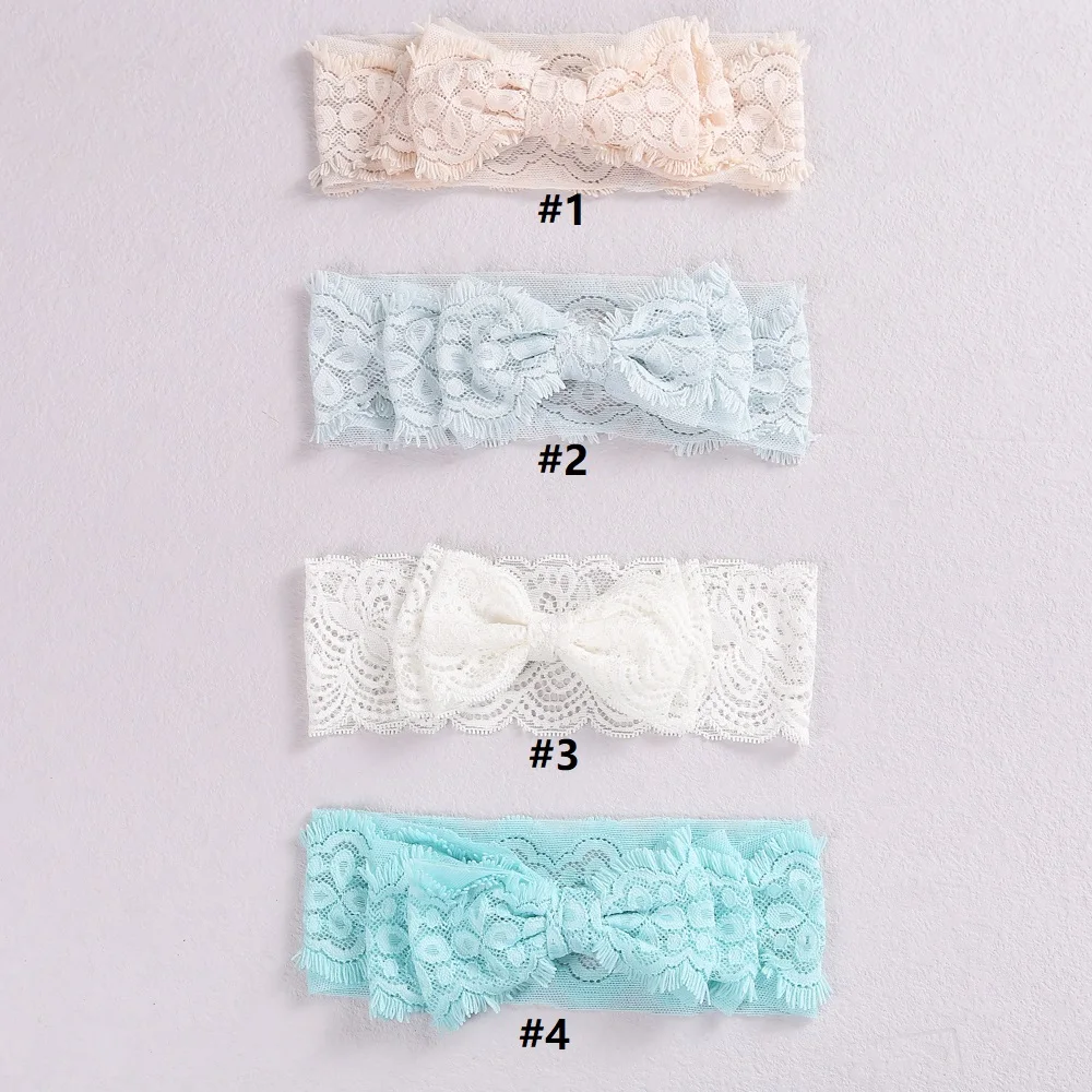 Diadema con lazo para beb&eacute;, 1 Uds., Cintas de Pelo para chicas, Diadema con lazo el&aacute;stico suave para fiesta, turbante para beb&eacute; reci&eacute;n nacido, accesorios para el cabello-5