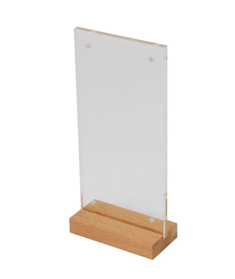 Настольная деревянная подставка для вывесок 10*20 см|Доска объявлений| |