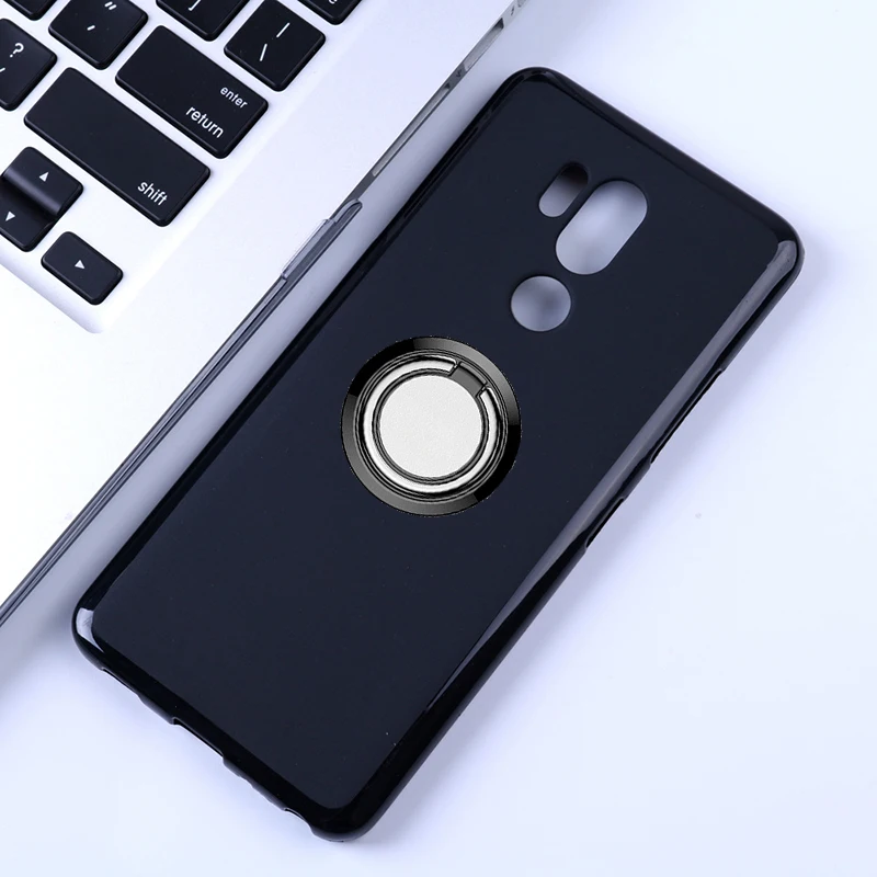 Чехол с кольцом-держателем для LG G7 One Plus ThinQ мягкие силиконовые чехлы из ТПУ Q9 X5