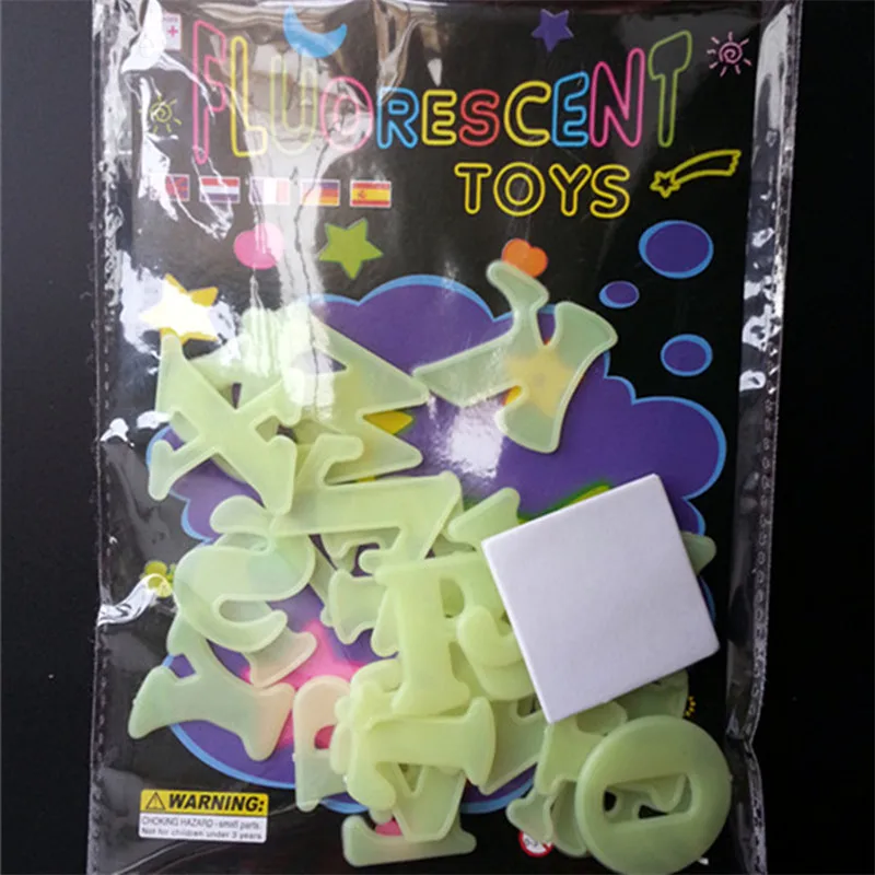 Флуоресцентные 3D наклейки на стену флуоресцентные Стикеры с надписью английском