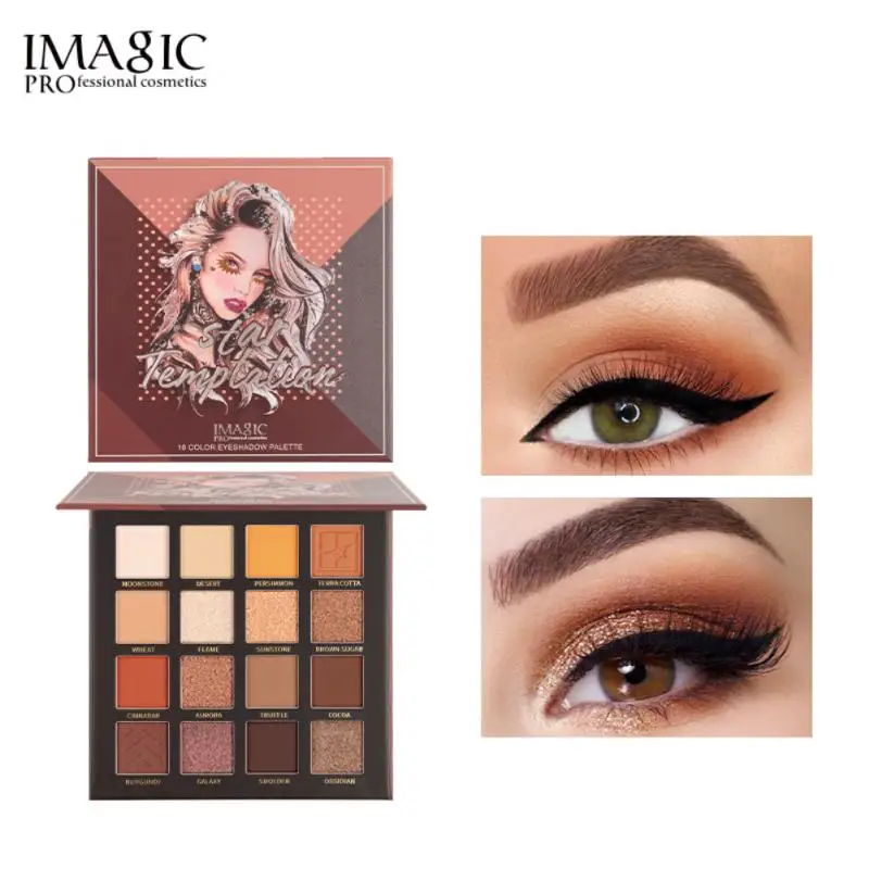 

16 Colors Matte Eyeshadow Earth Color Pearlescent Eye Makeup Pigment Polarized Autumn And Winter Eye Shadow Cosmetics TSLM1
