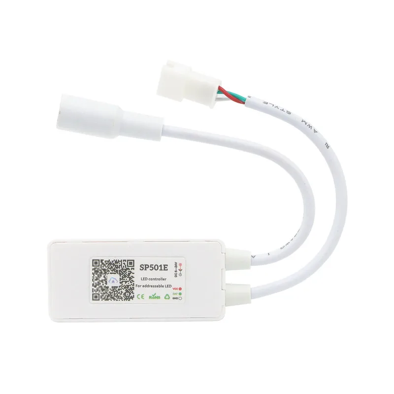 DC5-12V SP110E bluetooth-контроллер для Пиксельная адресация светодиодной ленты DC5-24V SP501E контроллер WIFI RGB для WS2811 WS2812B SK6812