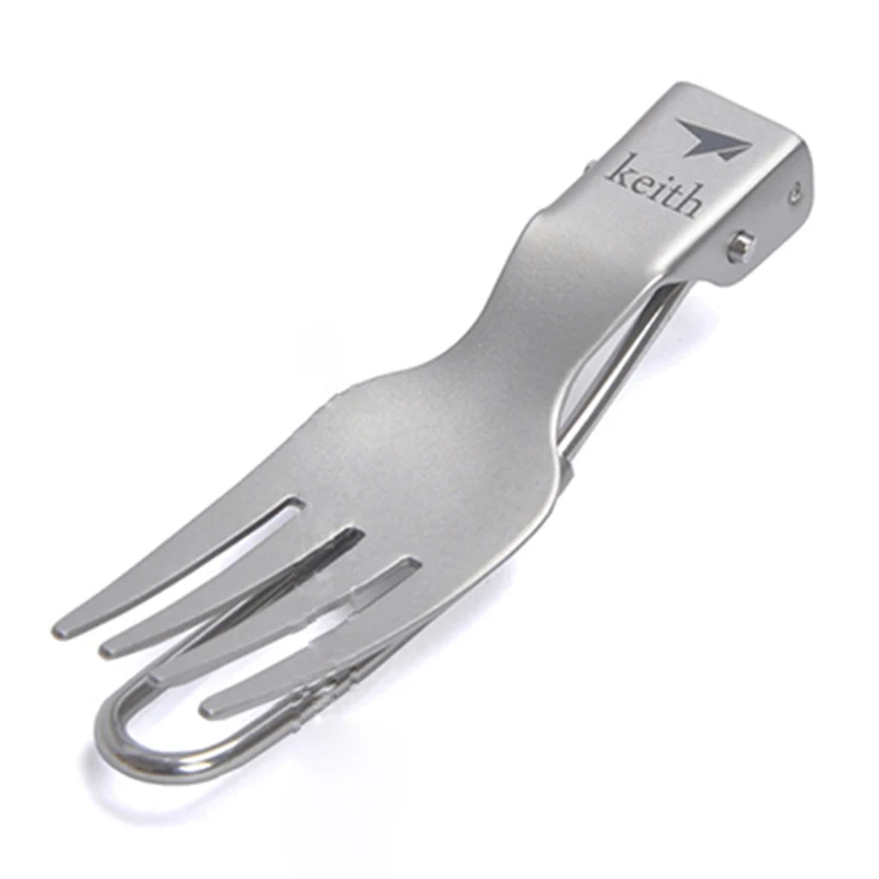 Титановая вилка столовая посуда столовые приборы из чистого титана для кемпинга