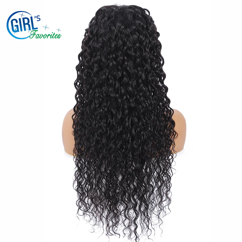 

Glueless Mink Brazillian Lace Frontal Wig Hd 10A Grade Lacefront Wig Human Hair Water Wave 180% Density Human Hair Wig Baby Hair