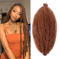 afro marley twist braiding hair extensions for distressed soft locs fluffy afro twist crochet hair butterfly locs for women
