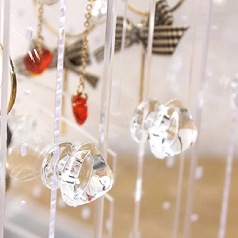 

Acrylic Earrings Jewelry Display Stand Shelf Storage Box Rack Holder Case BMF88