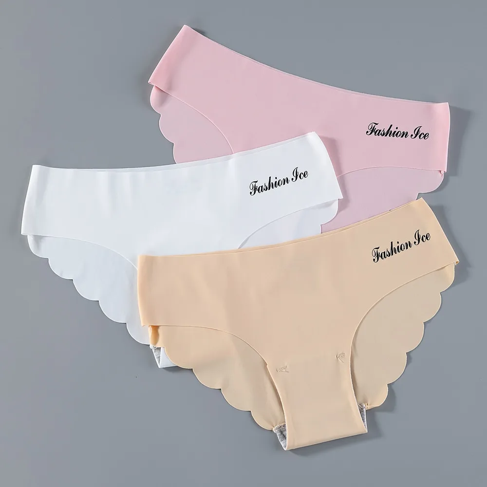 

3Pcs Seamless Panties Panty Set Underwear Female Comfort Intimates Fashion Ladies Low-Rise Briefs Panties Women Sexy Underpants