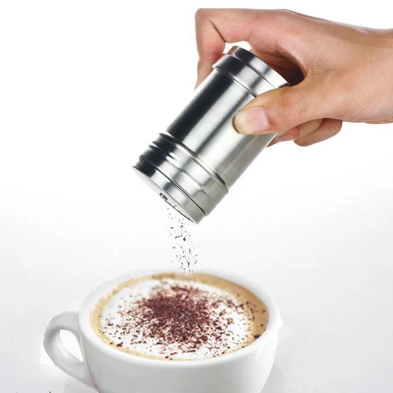 1Pc Stainless Steel Chocolate Sugar Shaker Coffee Dusters Cocoa Powder Cinnamon Dusting Tank Kitchen Filter Cooking Tools|cooking tools|shaker