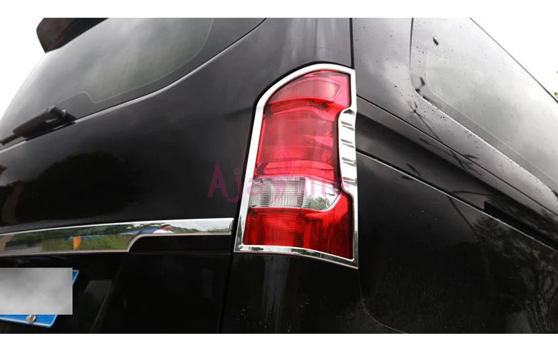 

Chrome Car Styling 2014-2017 Taillight Cover Panel Light Trim Overlay Panel Plate For Mercedes Benz Vito W447 Accessories