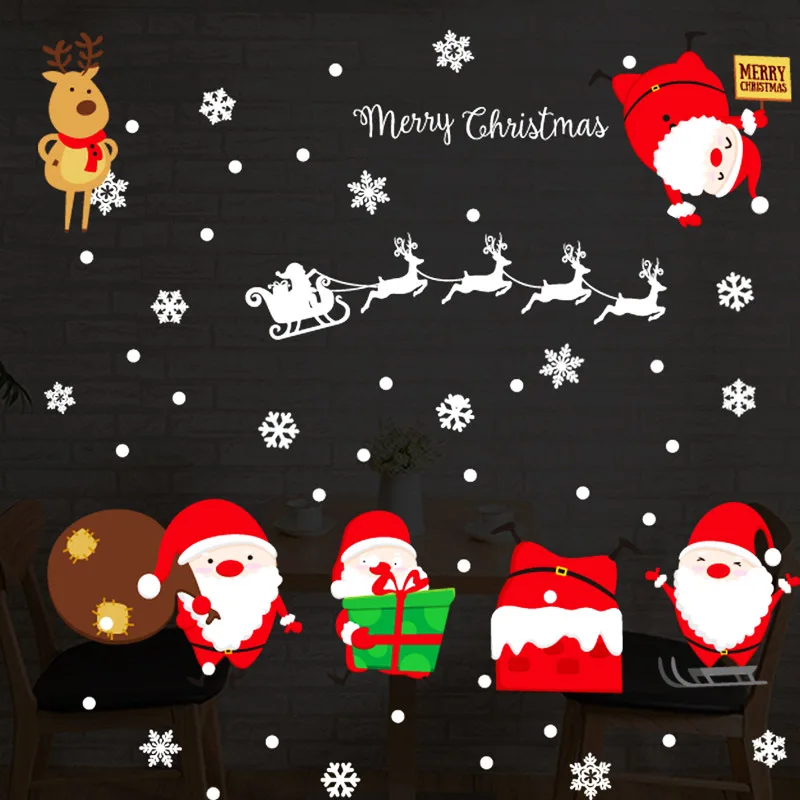 Наклейки на окна сделай сам Рождественская белая Подвеска из снежинок с