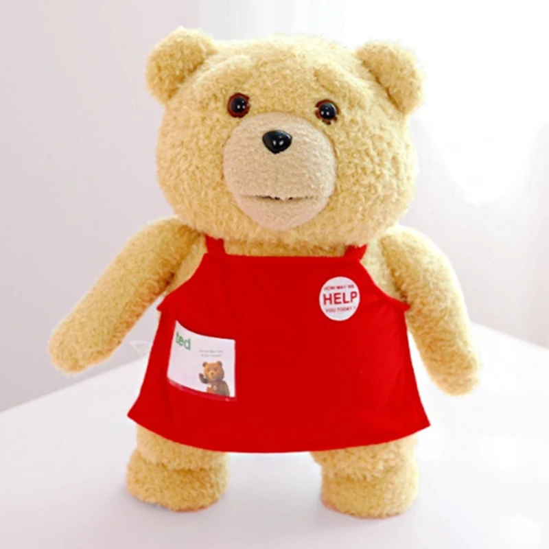 

Top Quality TED Bear Plush Dolls Soft Teddy Bear Stuffed Animals Playmates Soothing Kids Toys Christmas Birthday Gift