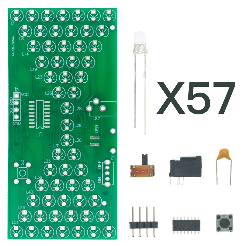 Электронные песочные часы diy kit схема Электронные песочные часы 5 В набор сделай сам забавные комплекты для