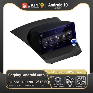 EKIY T900 IPS DSP Android 10 Авторадио для Ford Fiesta 2009-2017 Автомобильный мультимедийный видео плеер стерео GPS Navi 2 Din DVD головное устройство