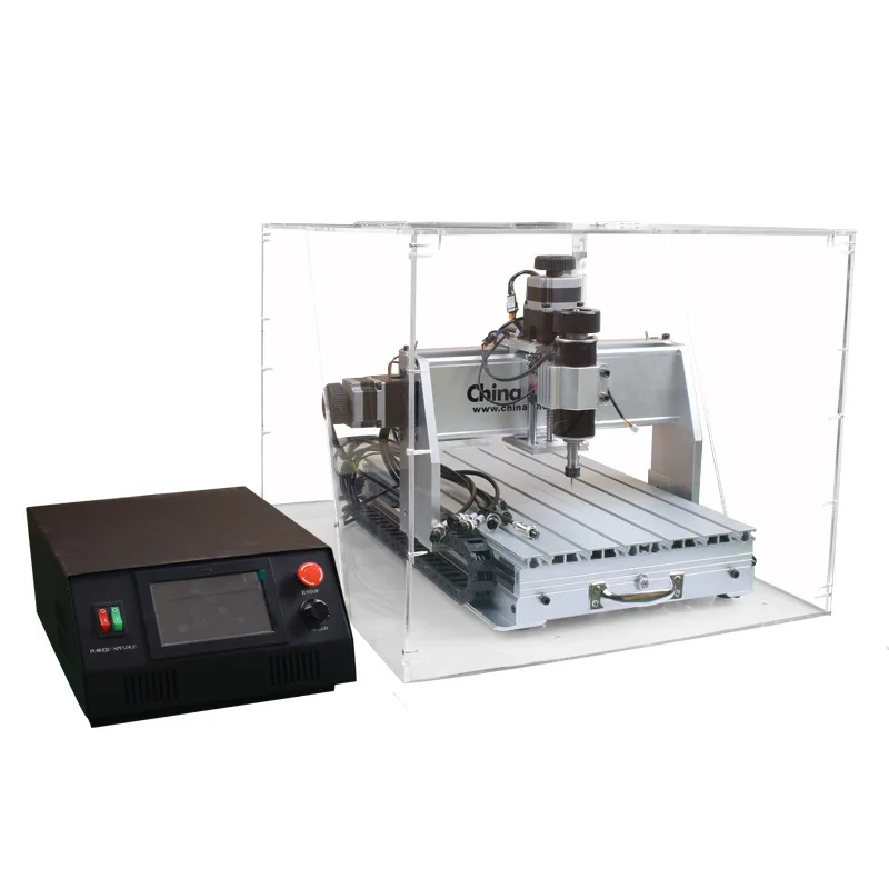 New CNC3040 3-Axis Desktop Small Fully Automatic CNC Woodworking Acrylic PCB Engraving Machine with Cover Wood Router | Инструменты