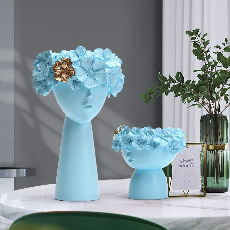 

Nordic Resin Flower Fairy Desktop storage organization Flower arrangement Modern home decoration ornaments accessories WF