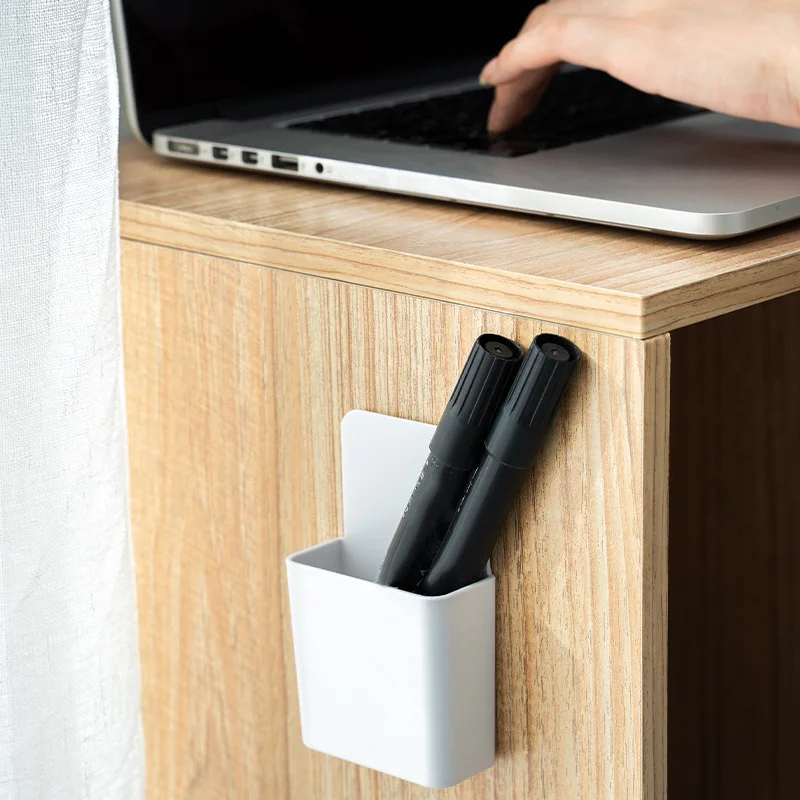 wall mounted remote control holder organizer storage box mobile phone plug stand holder hotel office wall storage organization free global shipping