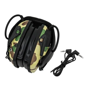 Tactical hearing protection electronic shooting headphones anti-noise impact sound amplification noise reduction headphones-BK