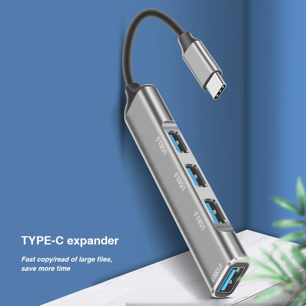 

Концентратор с разъемами USB 3,0 и USB Type-C для быстрой зарядки