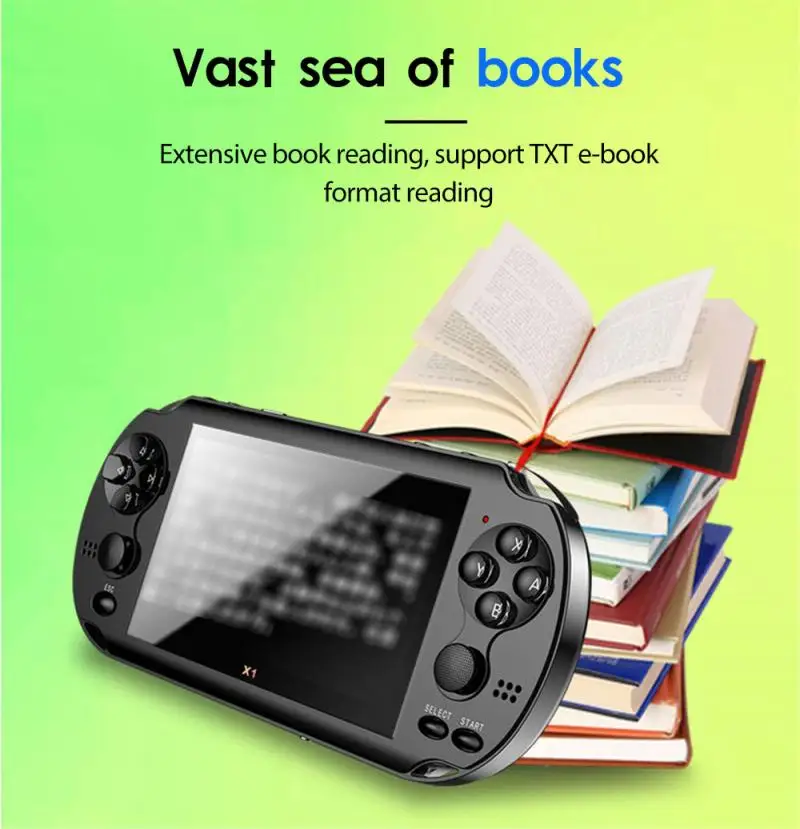 

Portable Game Console X1 4.3-inch Game Console Nostalgic Classic Dual-shaking Game Console 8G Built-in 1w Game Gift For Kid
