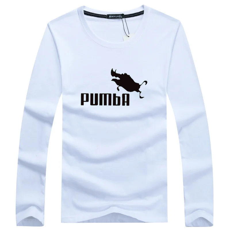 Забавная футболка милые футболки с длинным рукавом мужские хлопковые топы