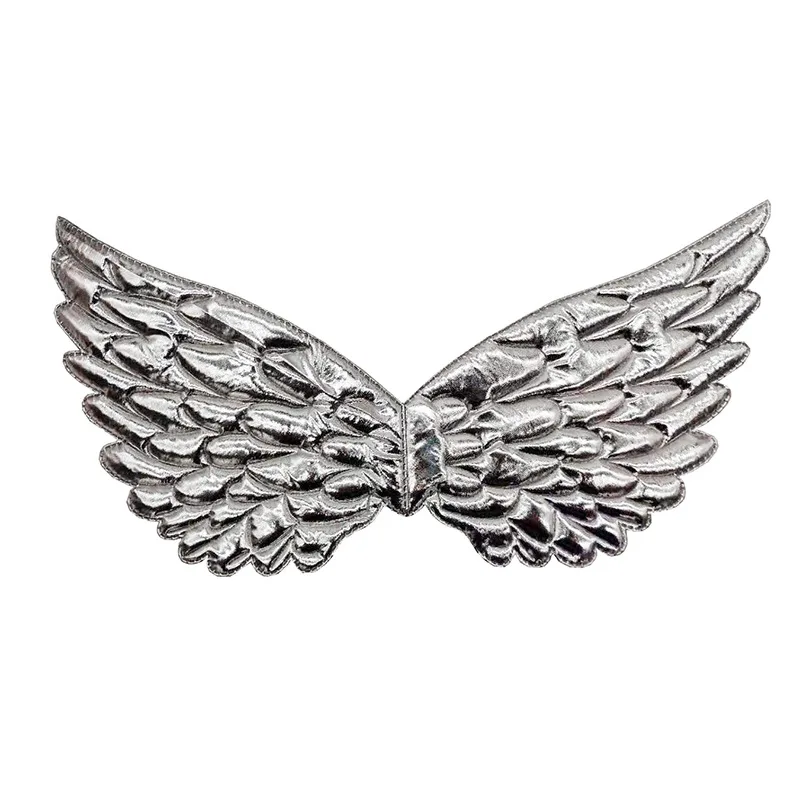 Детский костюм единорога золотого и серебряного цвета с крыльями для девочек