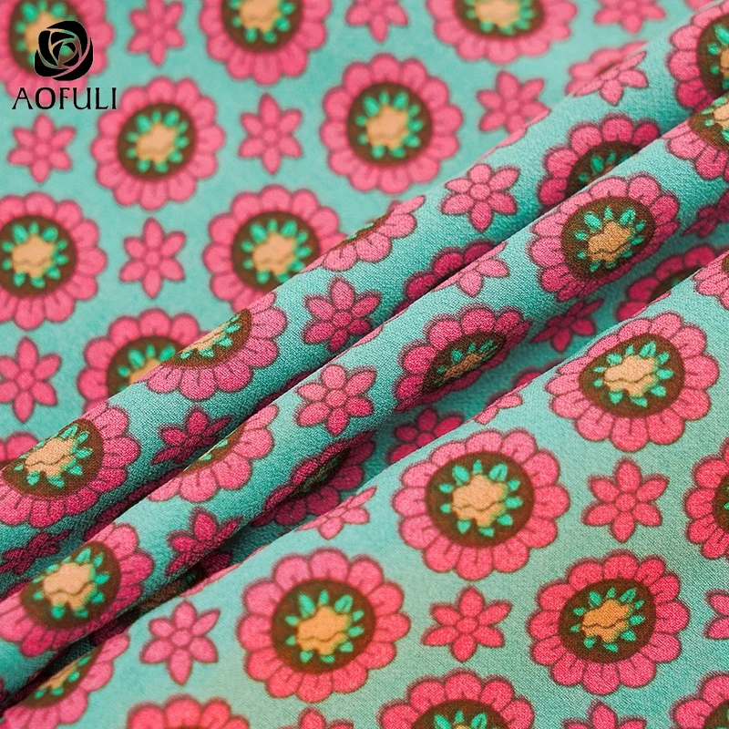 L ~ 4XL 5XL женское свободное Повседневное платье с цветочным принтом 2019 осеннее
