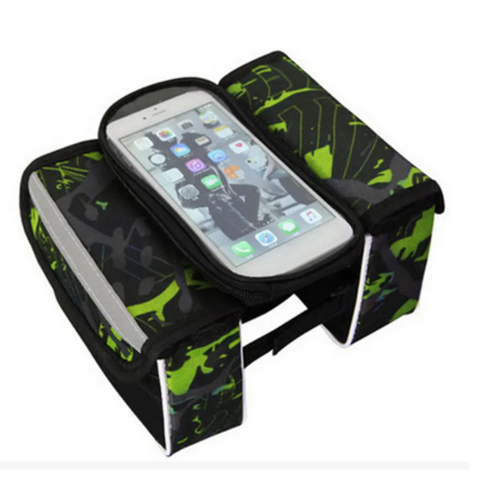 

Bike Bag Frame Front Top Tube Cycling Bag Waterproof Phone Case Touchscreen Bag MTB Pack Bicycle Accessories