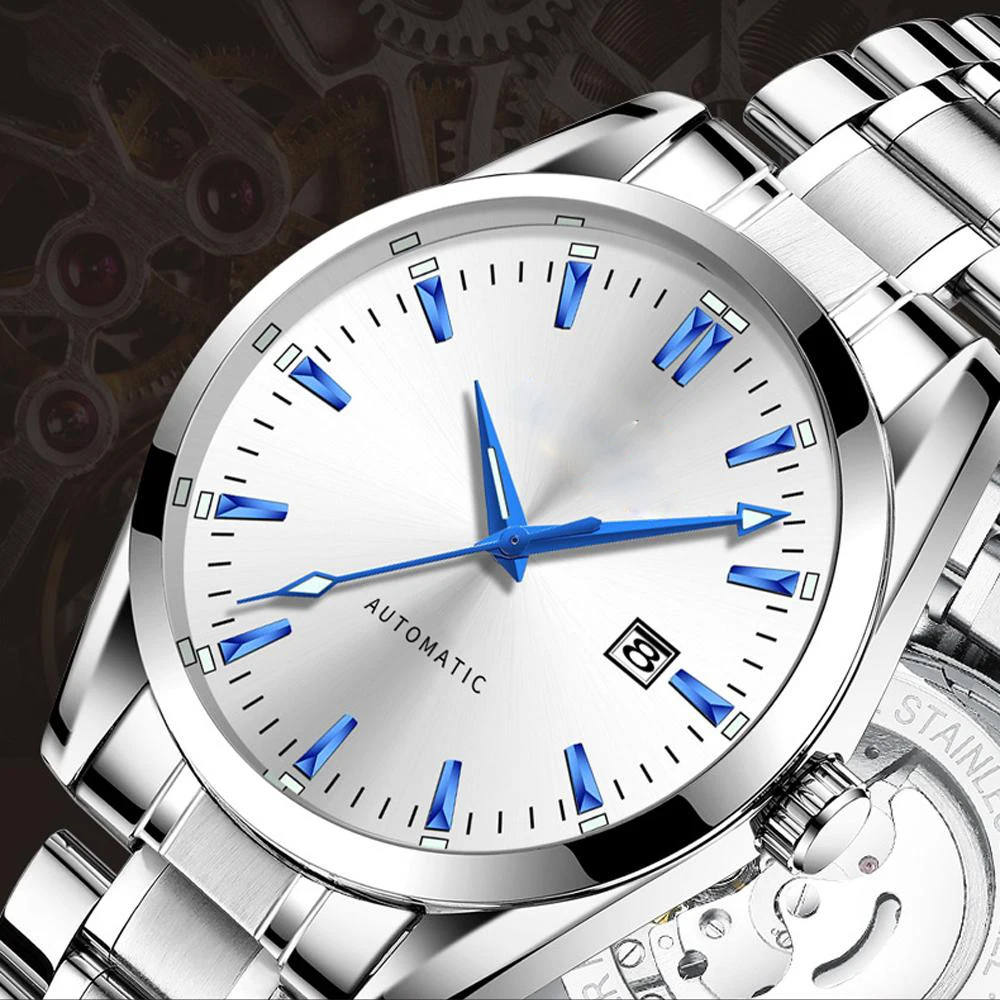 Фото Механические наручные часы Лидирующий бренд роскошные мужские светящийся