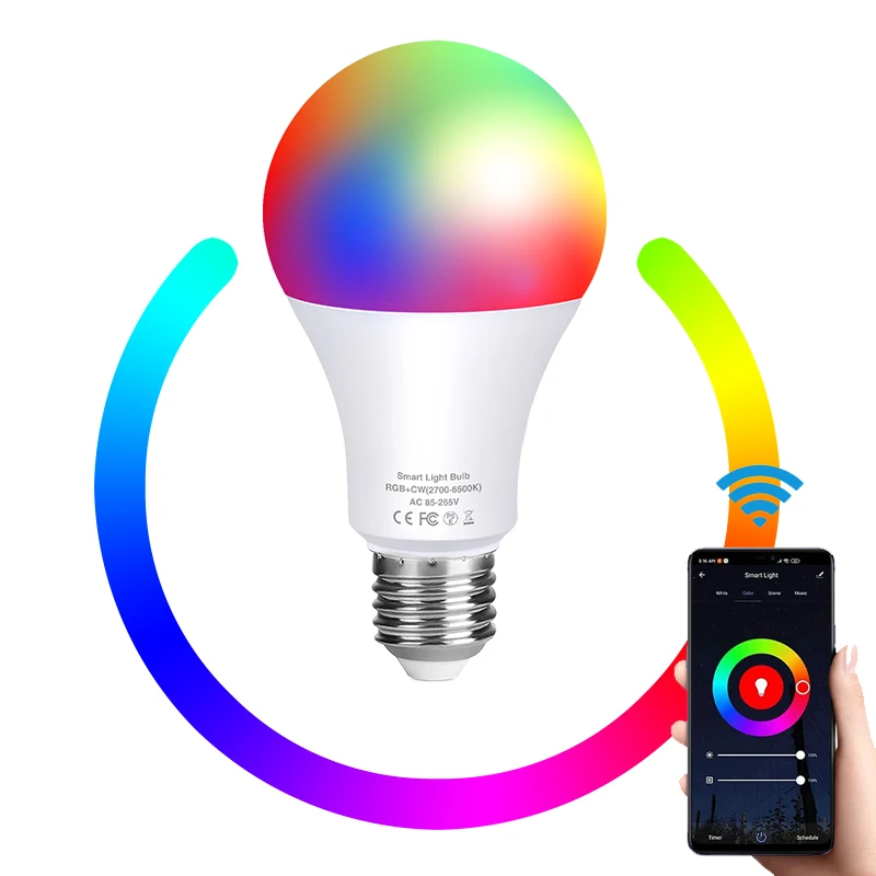 

Smart Light Bulb RGB Magic LED Smart Light Bulb Dimmable LED Smart Control Alexa/Google Home Tuya Life APP Dimmable Warm White