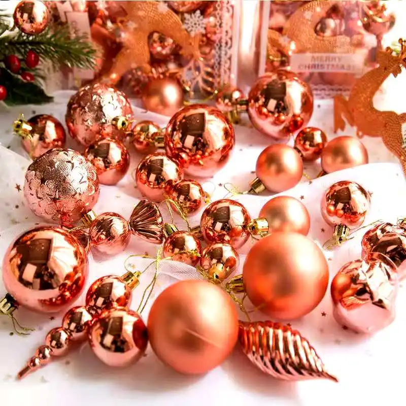 

30pcs /lot Christmas tree ornaments window dressing the light ball new year Gifts Xmas Tree Decor Home Decoration