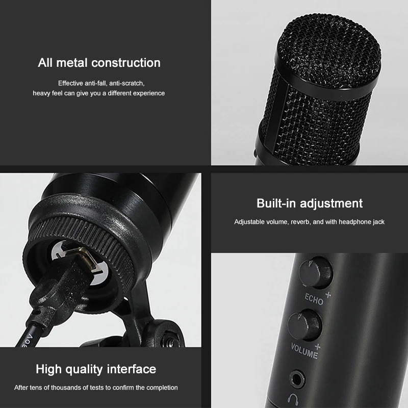 MovingMic microfone USB BM800 Studio Microphone Professional bm800 Condenser Sound Recording For computer | Электроника